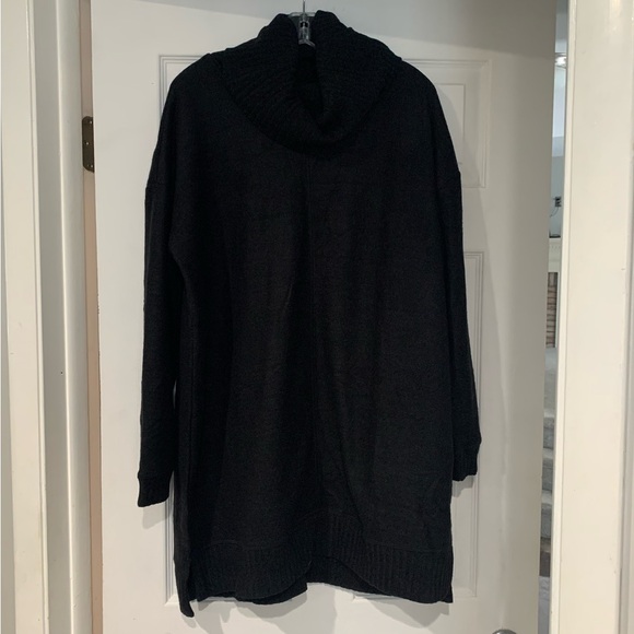 NWT Lulus Autumn Daze Black Cowl Neck Long Sleeve Sweater Dress - Size L - Picture 11 of 15